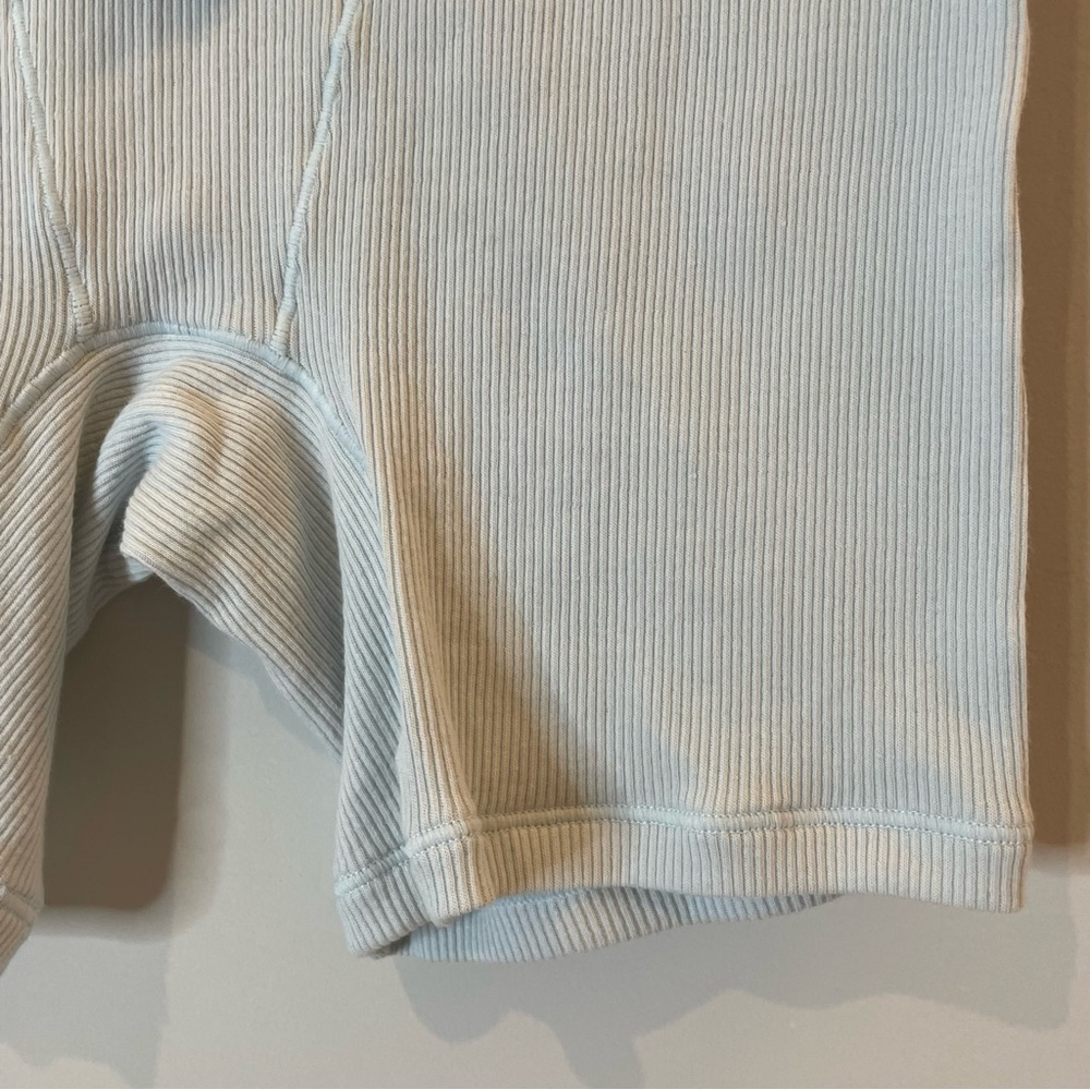 SKIMS Cotton Rib Boxer Limited Edition Frost Blue Grey Loungewear Small NWT - Picture 5 of 11